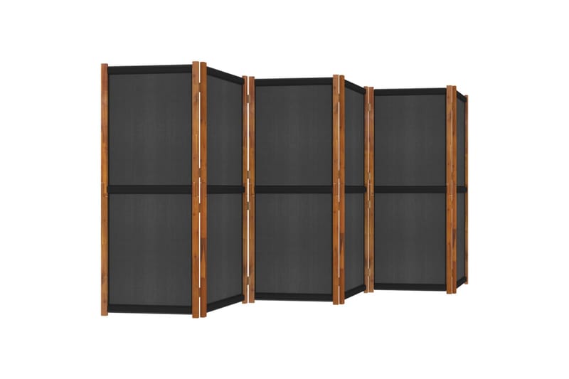 Rumsavdelare 6 paneler svart 420x180 cm - Svart - Inredning - Rumsavdelare - Skärmvägg