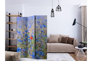 Rumsavdelare A Sky-Colored Meadow - Cornflowers 135x172 cm - Artgeist sp. z o. o. - Inredning - Rumsavdelare - Vikskärm
