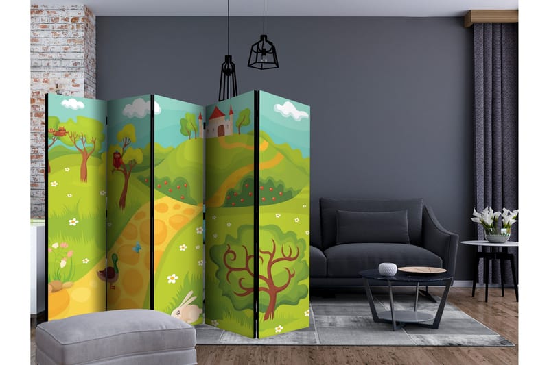 Rumsavdelare - A path to a magical castle II 225x172 - Artgeist sp. z o. o. - Inredning - Rumsavdelare - Vikskärm
