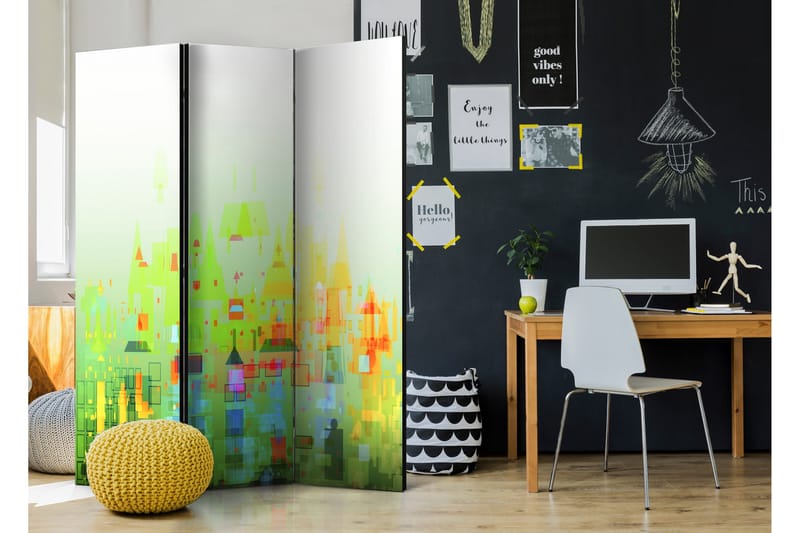 Rumsavdelare Abstract City 135x172 - Artgeist sp. z o. o. - Inredning - Rumsavdelare - Vikskärm