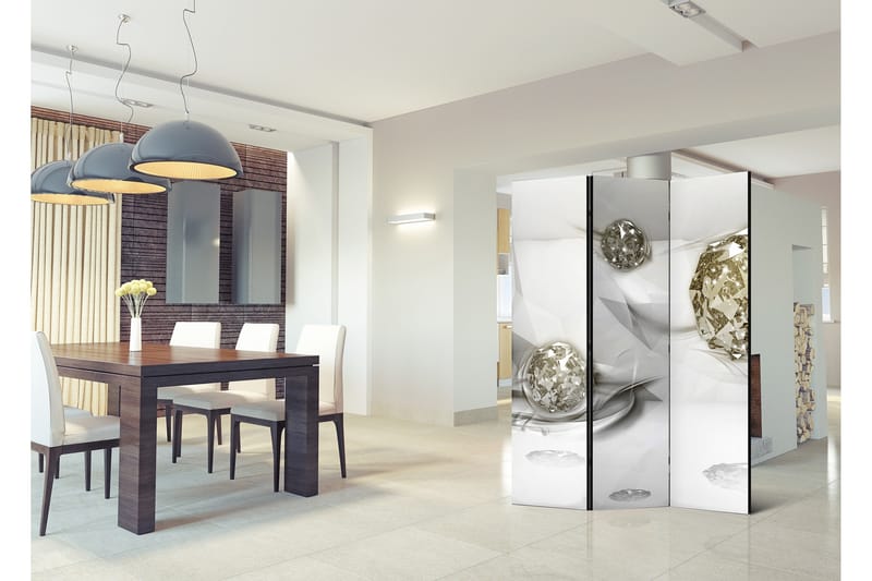 Rumsavdelare Abstract Diamonds 135x172 - Artgeist sp. z o. o. - Inredning - Rumsavdelare - Vikskärm