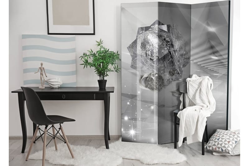 Rumsavdelare Abstract Greyness 135x172 - Artgeist sp. z o. o. - Inredning - Rumsavdelare - Vikskärm