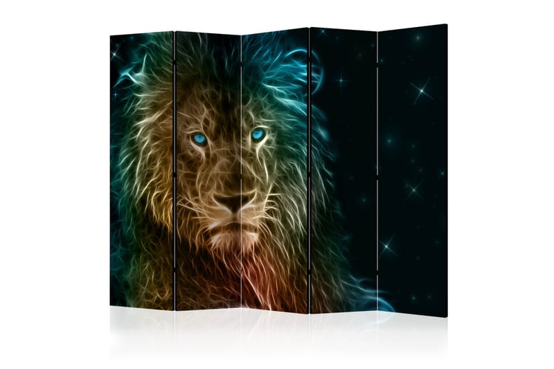 Rumsavdelare - Abstract lion... II 225x172 - Artgeist sp. z o. o. - Vikskärm - Rumsavdelare