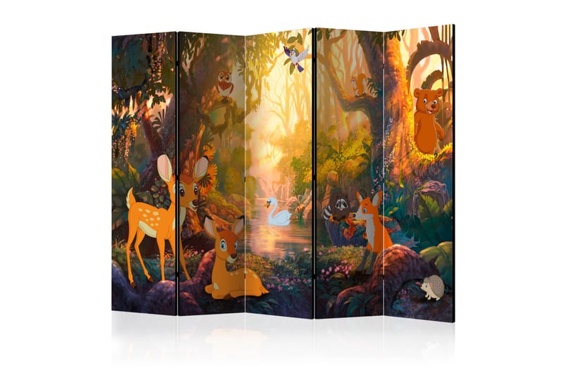 Rumsavdelare - Animals in the Forest II 225x172 - Artgeist sp. z o. o. - Inredning - Rumsavdelare - Vikskärm