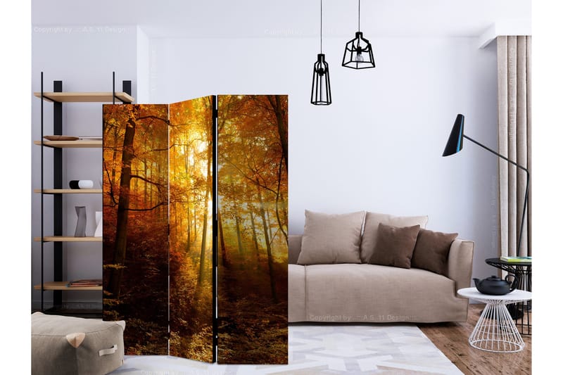 Rumsavdelare - Autumn Illumination 135x172 - Artgeist sp. z o. o. - Inredning - Rumsavdelare - Vikskärm