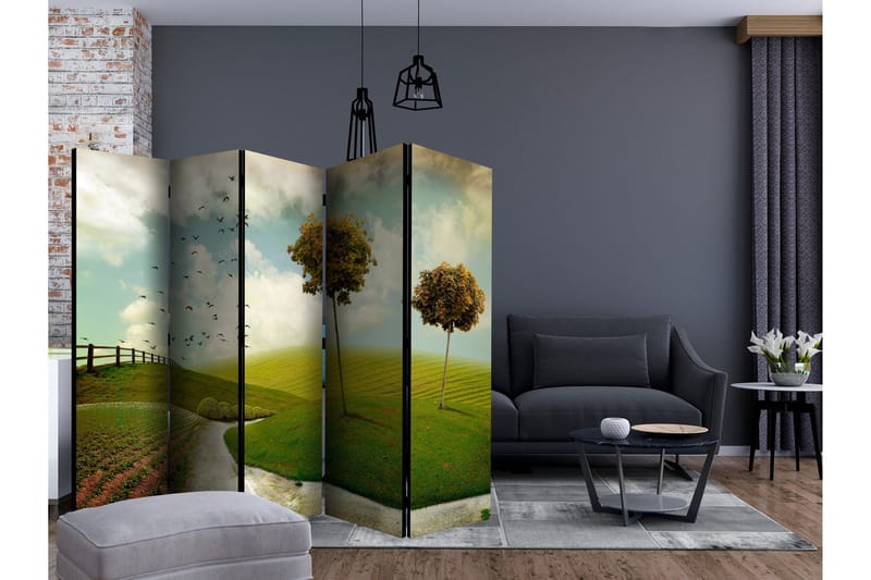 Rumsavdelare - autumn - landscape II 225x172 - Artgeist sp. z o. o. - Inredning - Rumsavdelare - Vikskärm
