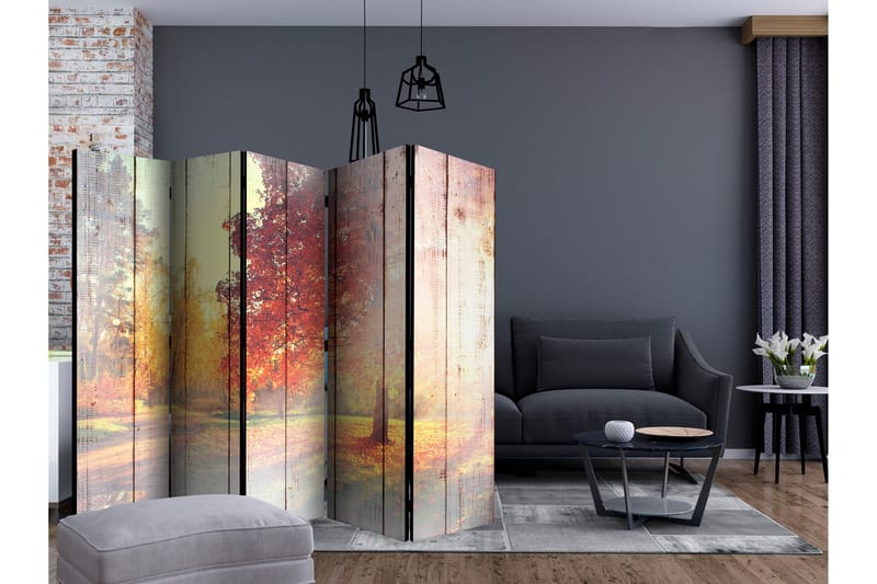 Rumsavdelare - Autumn Sun II 225x172 - Artgeist sp. z o. o. - Inredning - Rumsavdelare - Vikskärm