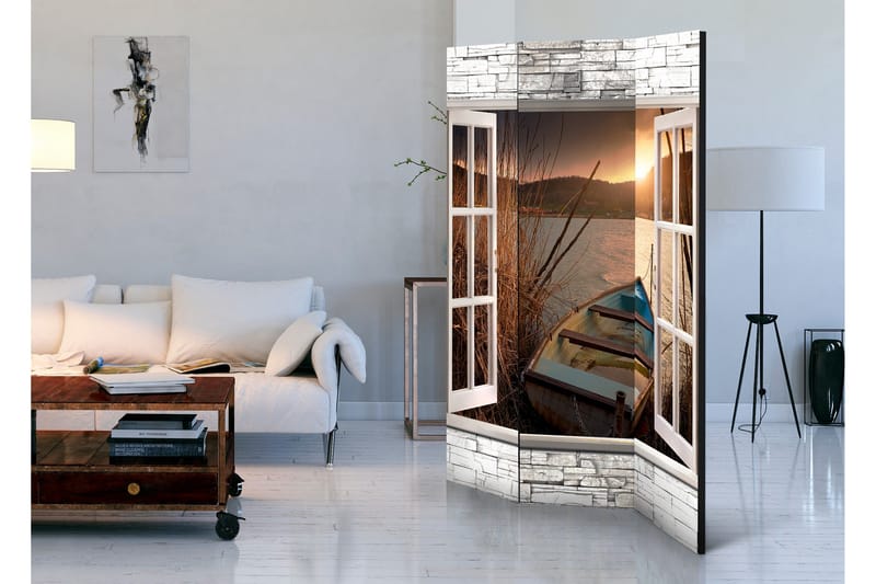 Rumsavdelare Autumnal Lake 135x172 - Artgeist sp. z o. o. - Inredning - Rumsavdelare - Vikskärm