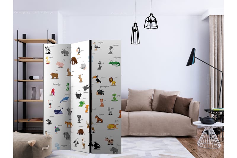 Rumsavdelare Barn Animals 135x172 cm - Artgeist sp. z o. o. - Inredning - Rumsavdelare - Vikskärm