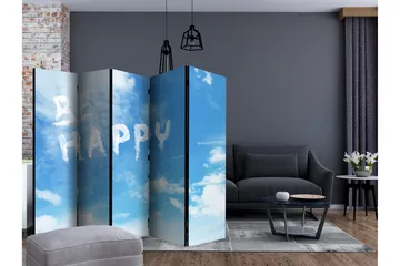 Rumsavdelare - Be happy II 225x172 - Artgeist sp. z o. o. - Inredning - Rumsavdelare - Vikskärm