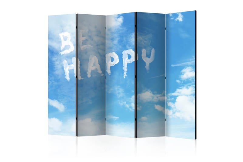 Rumsavdelare - Be happy II 225x172 - Artgeist sp. z o. o. - Inredning - Rumsavdelare - Vikskärm