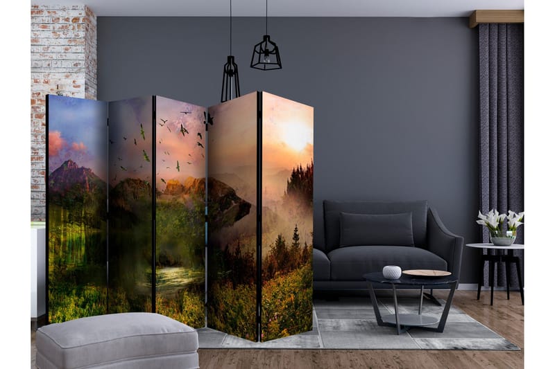 Rumsavdelare - Bear in the Mountain II 225x172 - Artgeist sp. z o. o. - Inredning - Rumsavdelare - Vikskärm