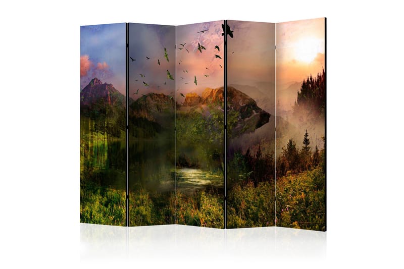 Rumsavdelare - Bear in the Mountain II 225x172 - Artgeist sp. z o. o. - Inredning - Rumsavdelare - Vikskärm