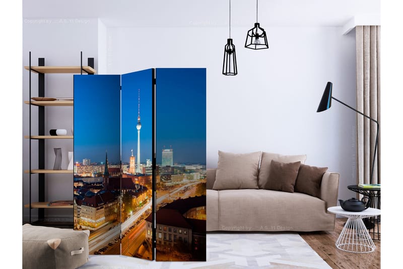 Rumsavdelare - Berlin by night 135x172 - Artgeist sp. z o. o. - Inredning - Rumsavdelare - Vikskärm