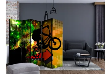 Rumsavdelare - Bicycle Tricks II 225x172 - Artgeist sp. z o. o. - Inredning - Rumsavdelare - Vikskärm