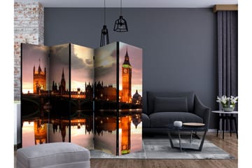 Rumsavdelare - Big Ben in the evening, London II 225x172 - Artgeist sp. z o. o. - Inredning - Rumsavdelare - Vikskärm