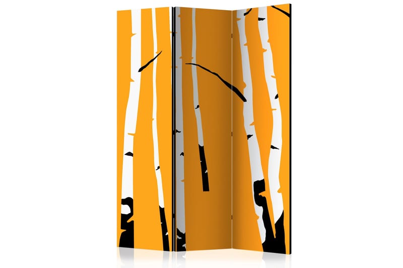 Rumsavdelare Birches on the Orange Background 135x172 cm, Artgeist sp. z o. o.