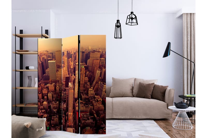 Rumsavdelare - Bird Eye View Of Manhattan 135x172 - Artgeist sp. z o. o. - Inredning - Rumsavdelare - Vikskärm
