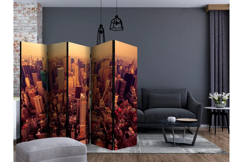 Rumsavdelare - Bird Eye View Of Manhattan 225x172 - Artgeist sp. z o. o. - Inredning - Rumsavdelare - Vikskärm
