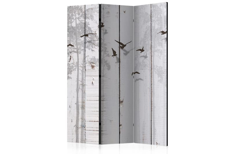 Rumsavdelare - Birds on Boards 135x172 - Artgeist sp. z o. o. - Inredning - Rumsavdelare - Vikskärm