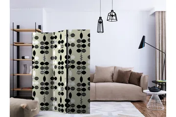 Rumsavdelare Black and White Dots 135x172 cm - Artgeist sp. z o. o. - Inredning - Rumsavdelare - Vikskärm