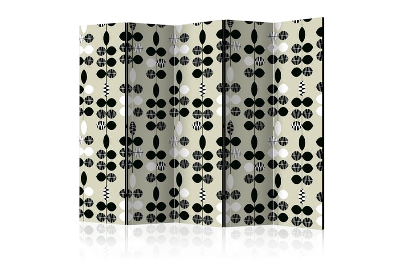 Rumsavdelare Black and White Dots II 225x172 cm - Artgeist sp. z o. o. - Inredning - Rumsavdelare - Vikskärm