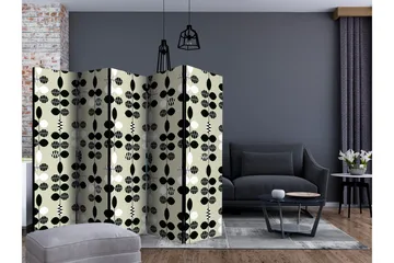 Rumsavdelare Black and White Dots II 225x172 cm - Artgeist sp. z o. o. - Inredning - Rumsavdelare - Vikskärm
