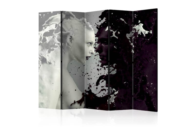 Rumsavdelare - Black and White Faces II 225x172 - Artgeist sp. z o. o. - Inredning - Rumsavdelare - Vikskärm