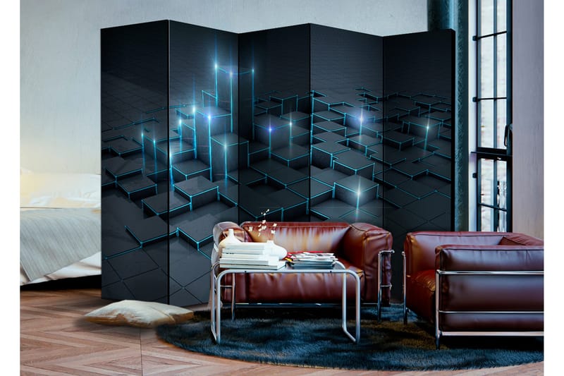 Rumsavdelare Black City 225x172 - Artgeist sp. z o. o. - Inredning - Rumsavdelare - Vikskärm