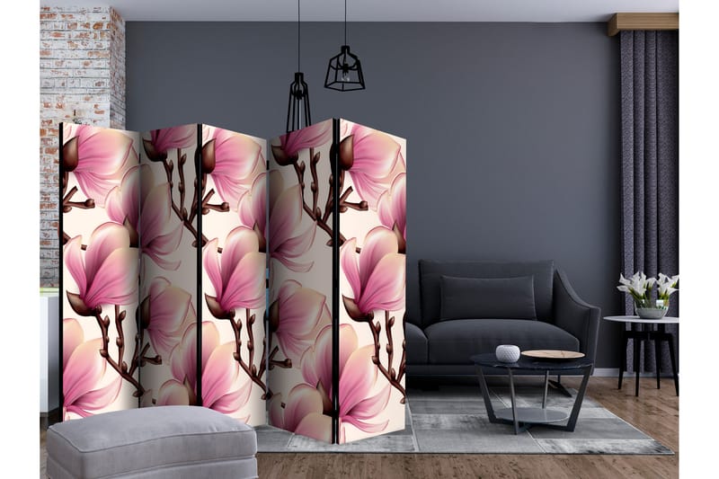 Rumsavdelare Blooming Magnolias II 225x172 cm - Artgeist sp. z o. o. - Inredning - Rumsavdelare - Vikskärm