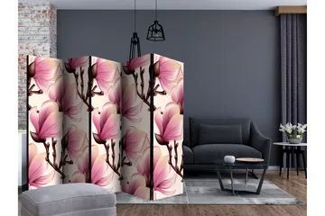Rumsavdelare Blooming Magnolias II 225x172 cm - Artgeist sp. z o. o. - Inredning - Rumsavdelare - Vikskärm