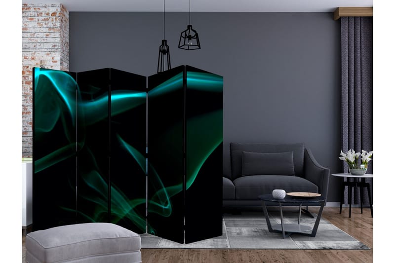 Rumsavdelare Blue Smoke Waves II 225x172 cm - Artgeist sp. z o. o. - Inredning - Rumsavdelare - Vikskärm