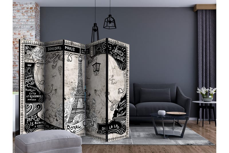 Rumsavdelare - Bonjour Paris II 225x172 - Artgeist sp. z o. o. - Inredning - Rumsavdelare - Vikskärm