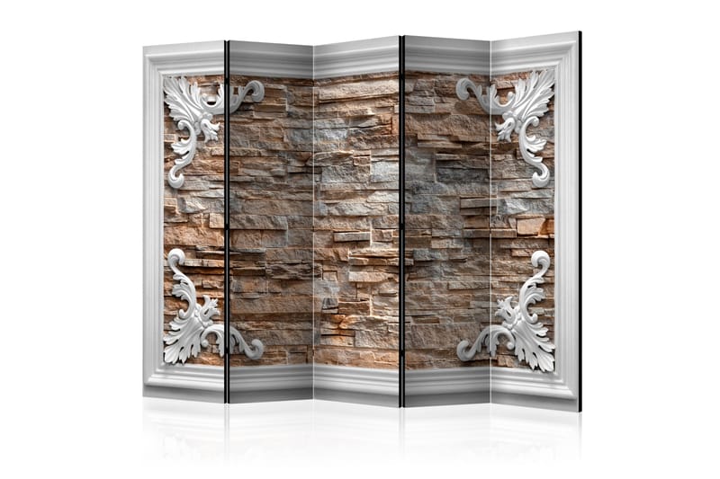 Rumsavdelare - Brick in the Frame (Brown) II 225x172 - Artgeist sp. z o. o. - Inredning - Rumsavdelare - Vikskärm