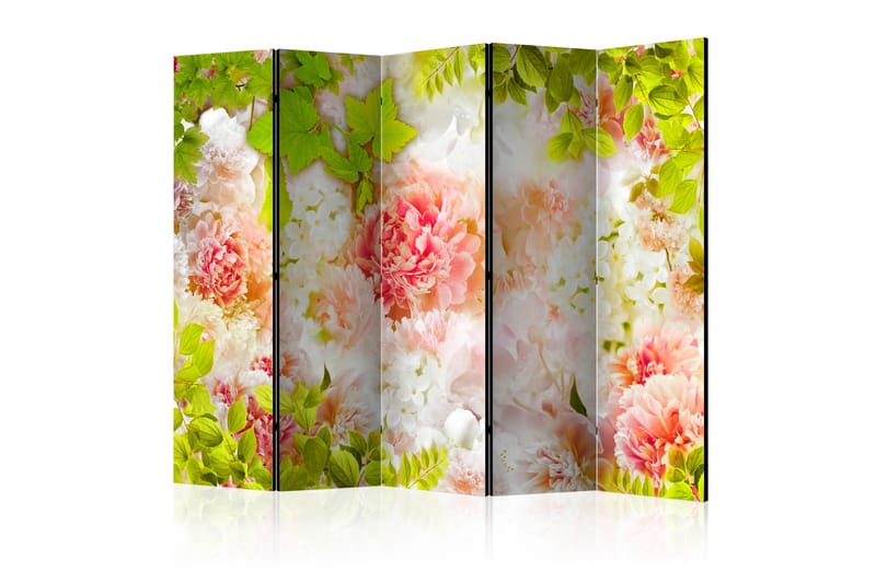 Rumsavdelare - Bright peonies II 225x172 - Artgeist sp. z o. o. - Inredning - Rumsavdelare - Vikskärm