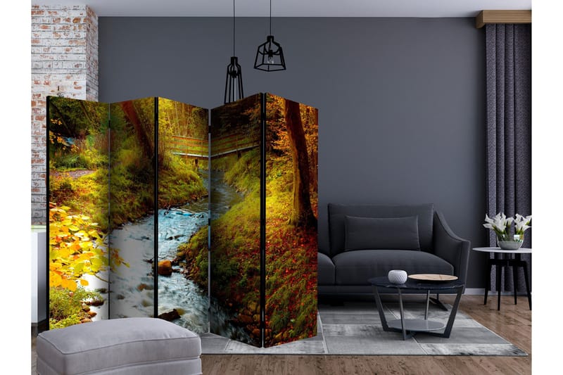 Rumsavdelare - brook (sunrise) II 225x172 - Artgeist sp. z o. o. - Inredning - Rumsavdelare - Vikskärm