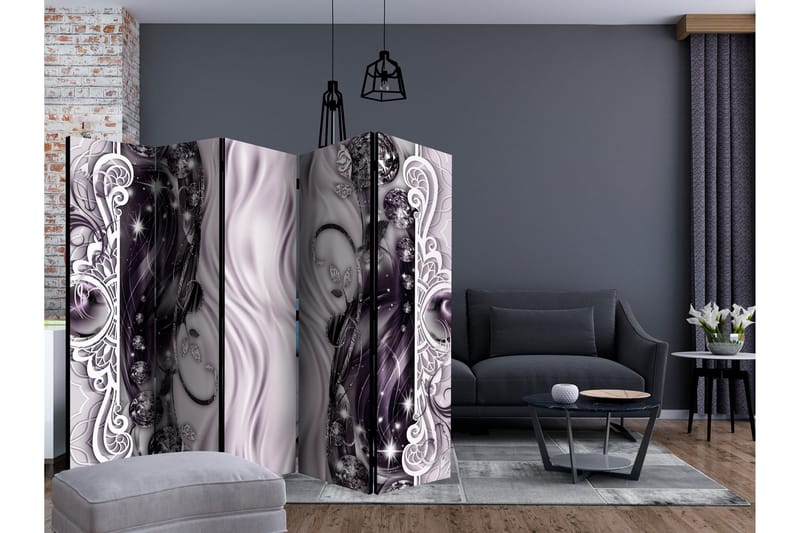 Rumsavdelare - Buckles (Pink) II 225x172 - Artgeist sp. z o. o. - Inredning - Rumsavdelare - Vikskärm