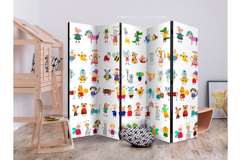 Rumsavdelare Cartoon Pets 225x172 - Artgeist sp. z o. o. - Inredning - Rumsavdelare - Vikskärm