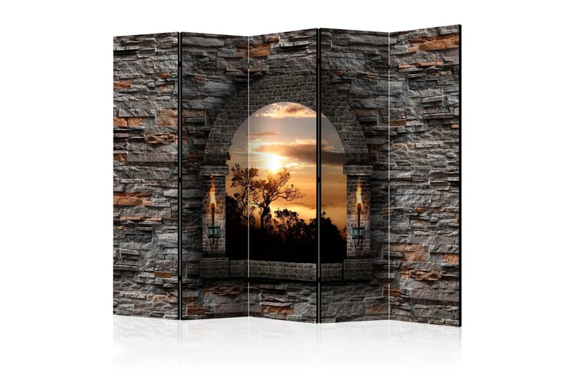 Rumsavdelare - Castle Window II 225x172 - Artgeist sp. z o. o. - Inredning - Rumsavdelare - Vikskärm
