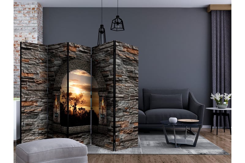 Rumsavdelare - Castle Window II 225x172 - Artgeist sp. z o. o. - Inredning - Rumsavdelare - Vikskärm