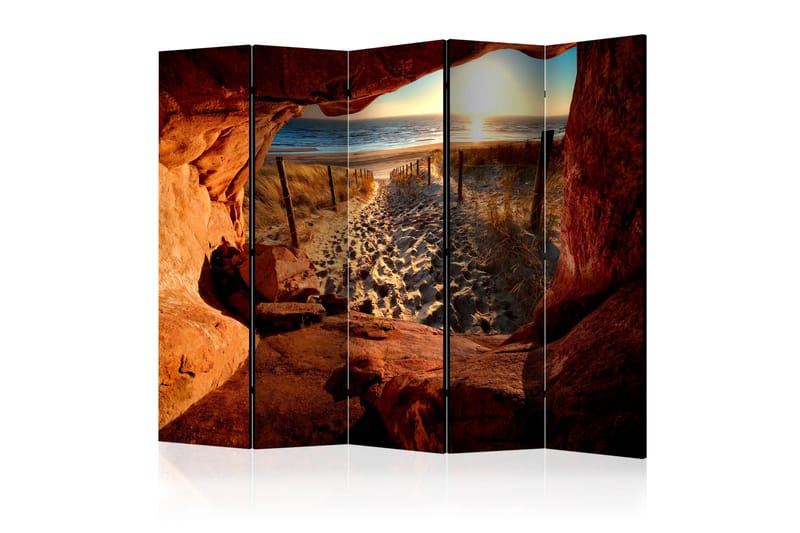 Rumsavdelare - Cave: Beautiful Beach II 225x172 - Artgeist sp. z o. o. - Inredning - Rumsavdelare - Vikskärm