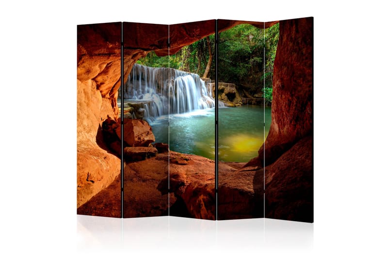 Rumsavdelare - Cave: Forest Waterfall II 225x172 - Artgeist sp. z o. o. - Inredning - Rumsavdelare - Vikskärm