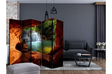 Rumsavdelare - Cave: Forest Waterfall II 225x172 - Artgeist sp. z o. o. - Inredning - Rumsavdelare - Vikskärm