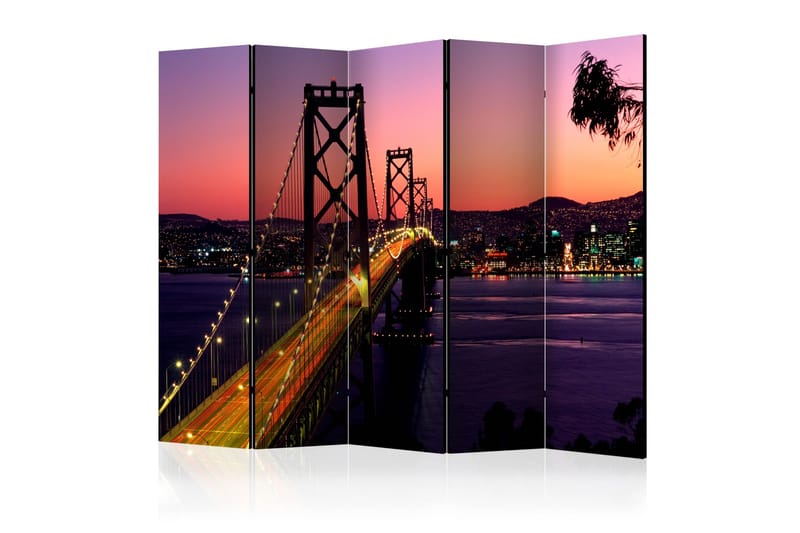 Rumsavdelare - Charming evening in San Francisco 225x172, Artgeist sp. z o. o.