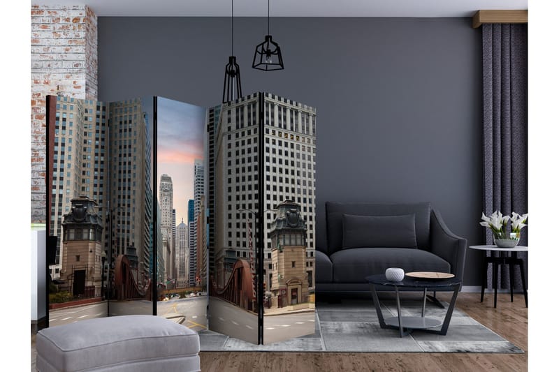 Rumsavdelare - Chicago street II 225x172 - Artgeist sp. z o. o. - Inredning - Rumsavdelare - Vikskärm