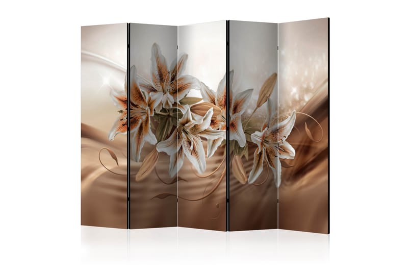 Rumsavdelare - Chocolate Lilies II 225x172 - Artgeist sp. z o. o. - Inredning - Rumsavdelare - Vikskärm