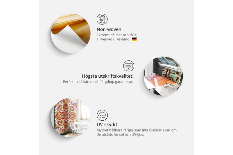 Rumsavdelare - Circles in the Space II 225x172 - Artgeist sp. z o. o. - Inredning - Rumsavdelare - Vikskärm