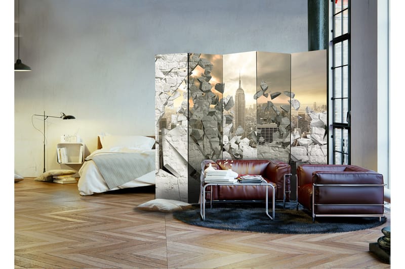 Rumsavdelare City Behind The Wall 225x172 - Artgeist sp. z o. o. - Inredning - Rumsavdelare - Vikskärm