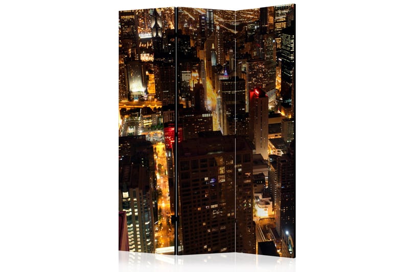 Rumsavdelare - City by night - Chicago, USA 135x172 - Artgeist sp. z o. o. - Inredning - Rumsavdelare - Vikskärm