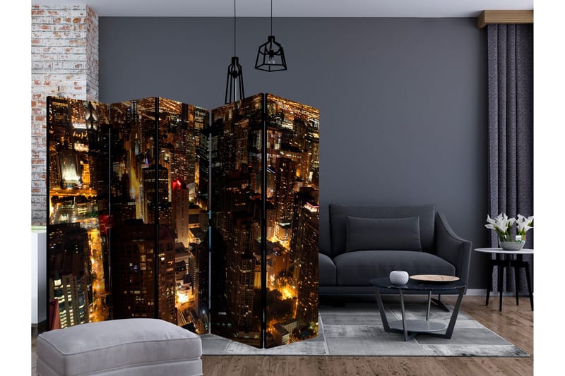 Rumsavdelare - City by night - Chicago, USA II 225x172 - Artgeist sp. z o. o. - Inredning - Rumsavdelare - Vikskärm